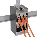InLine Cat.6A Keystone-Verteilerkasten, Wand-/Hutschiene, STP, 6 Port