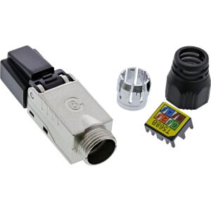 InLine RJ45 Stecker Cat.8.1 2000MHz, feldkonfektionierbar, geschirmt, Schraubv.