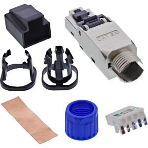 InLine RJ45 Stecker Cat.6A 500MHz, feldkonfektionierbar, geschirmt, 10Gb/s