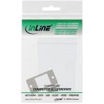 InLine Keystone SNAP-In Modulhalter, 1-fach, Metall, für flache Oberflächen