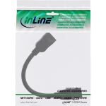 InLine HDMI Keystone Adapterkabel 4K/60Hz, HDMI A Buchse/Buchse, schwarz, 0,2m