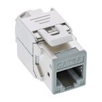 InLine Keystone RJ45 Buchse, geschirmt, Cat.6A, grau 8er Pack