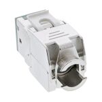 InLine Keystone RJ45 Buchse, geschirmt, Cat.6A, grau 8er Pack
