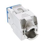 InLine Keystone RJ45 Buchse, geschirmt, Cat.6A, blau 8er Pack