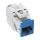 InLine Keystone RJ45 Buchse, geschirmt, Cat.6A, blau 8er Pack