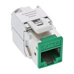 InLine Keystone RJ45 Buchse, geschirmt, Cat.6A, grün 8er Pack
