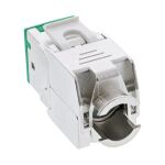InLine Keystone RJ45 Buchse, geschirmt, Cat.6A, grün 8er Pack