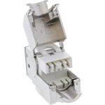 InLine Keystone RJ45 Buchse, geschirmt, Cat.6A, grün 8er Pack
