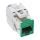 InLine Keystone RJ45 Buchse, geschirmt, Cat.6A, grün 8er Pack