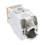 InLine Keystone RJ45 Buchse, geschirmt, Cat.6A, orange 8er Pack