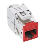 InLine Keystone RJ45 Buchse, geschirmt, Cat.6A, rot 8er Pack