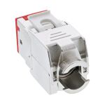 InLine Keystone RJ45 Buchse, geschirmt, Cat.6A, rot 8er Pack