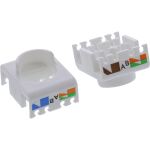 InLine Keystone RJ45 Buchse, geschirmt, Cat.6A, rot 8er Pack