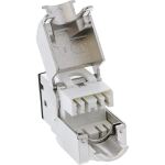InLine Keystone RJ45 Buchse, geschirmt, Cat.6A, schwarz 8er Pack
