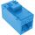 InLine Keystone RJ45 Buchse/Buchse, ungeschirmt, Cat.6A, 8er Pack, blau