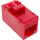 InLine Keystone RJ45 Buchse/Buchse, ungeschirmt, Cat.6A, 8er Pack, rot