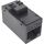 InLine Keystone RJ45 Buchse/Buchse, ungeschirmt, Cat.6A, 8er Pack, schwarz
