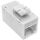 InLine Keystone RJ45 Buchse/Buchse, ungeschirmt, Cat.6A, 8er Pack, weiß