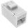 InLine Keystone RJ45 Buchse/Buchse, ungeschirmt, Cat.6A, 8er Pack, weiß