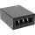 InLine Patchfeld-Dose Aufputz für 4x Keystone RJ45, Metall, schwarz RAL9005