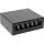 InLine Patchfeld-Dose Aufputz für 6x Keystone RJ45, Metall, schwarz RAL9005