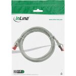 InLine Patchkabel, S/FTP (PiMf), Cat.6, 250MHz, PVC, Kupfer, grau, 1m