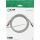 InLine Patchkabel, S/FTP (PiMf), Cat.6, 250MHz, PVC, Kupfer, grau, 1m