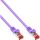 InLine Patchkabel, S/FTP (PiMf), Cat.6, 250MHz, PVC, Kupfer, purple, 0,25m
