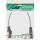 InLine Patchkabel, S/FTP (PiMf), Cat.6, 250MHz, PVC, Kupfer, transparent, 0,25m