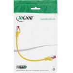 InLine Patchkabel, S/FTP (PiMf), Cat.6, 250MHz, PVC, Kupfer, gelb, 0,25m