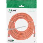 InLine Patchkabel, S/FTP (PiMf), Cat.6, 250MHz, PVC, Kupfer, orange, 25m