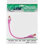 InLine Patchkabel, S/FTP (PiMf), Cat.6, 250MHz, PVC, Kupfer, pink, 0,3m