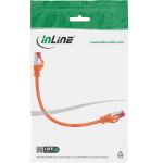 InLine Patchkabel, S/FTP (PiMf), Cat.6, 250MHz, PVC, Kupfer, orange, 0,3m