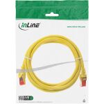 InLine Patchkabel, S/FTP (PiMf), Cat.6, 250MHz, PVC, Kupfer, gelb, 0,5m