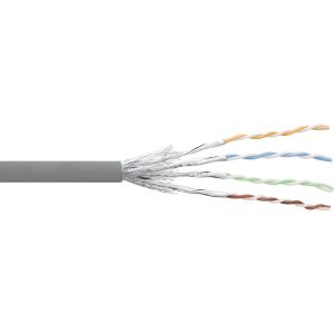 InLine Patchkabel Cat.6 S/FTP (PiMf), grau, AWG27, PVC, CU, 100m