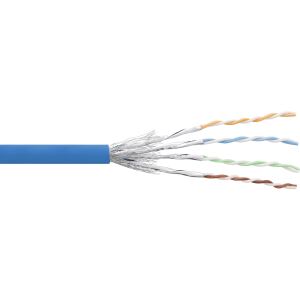 InLine Patchkabel Cat.6 S/FTP (PiMf), blau, AWG27, PVC, CU, 100m