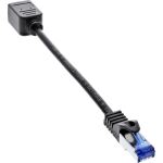 InLine Patchkabel Verlängerung, RJ45 Protektor, S/FTP (PiMf), Cat.6A, 0,2m