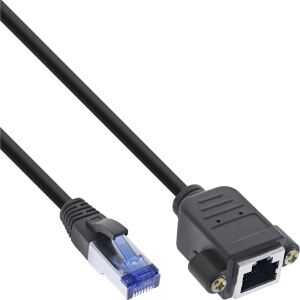 InLine Patchkabel Verlängerung, S/FTP (PiMf), Cat.6A, halogenfrei, Kupfer, 3m