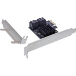 InLine Schnittstellenkarte, 4x SATA 6Gb/s, PCIe 2.0, Hot Swap, NCQ
