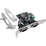 InLine PCIe 2-Port RS-232 Karte, 2x D-Sub 9 Stecker, inkl. Low-Profile