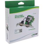 InLine PCIe 2-Port RS-232 Karte, 2x D-Sub 9 Stecker, inkl. Low-Profile
