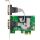 InLine PCIe 2-Port RS-232 Karte, 2x D-Sub 9 Stecker, inkl. Low-Profile