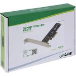 InLine Schnittstellenkarte, PCIe x4 zu M.2 NVMe Key M (22110), Low-Profile