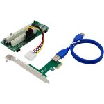 InLine Schnittstellenkarte, PCIe x1 zu 2x PCI 32-Bit, inkl. 60 cm Kabel