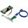 InLine Schnittstellenkarte, PCIe x1 zu 2x PCI 32-Bit, inkl. 60 cm Kabel