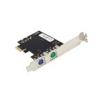 InLine Schnittstellenkarte, 2x PS/2, PCIe, USB-Pfostenstecker, MCS9990