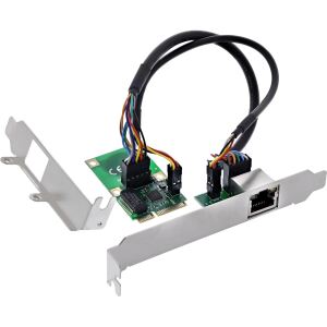 InLine Mini-PCIe Gigabit Netzwerkkarte, 1x RJ45, Half-Size, inkl. RJ45-Modul