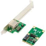 InLine Mini-PCIe Gigabit Netzwerkkarte, 1x RJ45, Half-Size, inkl. RJ45-Modul