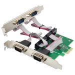 InLine PCIe x1 Schnittstellenkarte, 4x RS-232, Low Profile