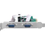 InLine PCIe x1 Schnittstellenkarte, 4x RS-232, Low Profile